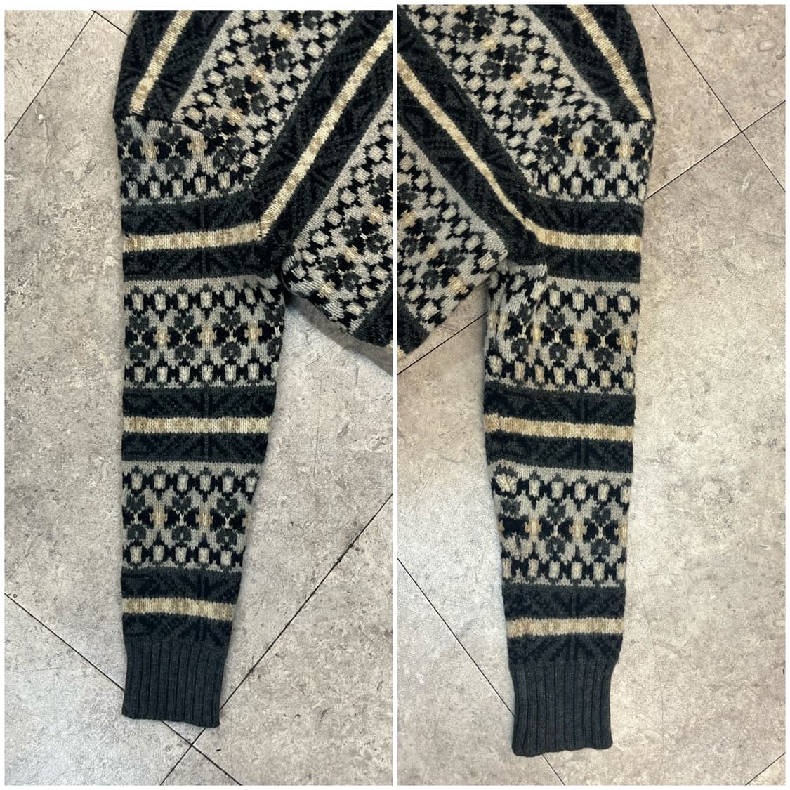 제이크루 패턴 램울 니트 차콜 M #csz2796 상품이미지6