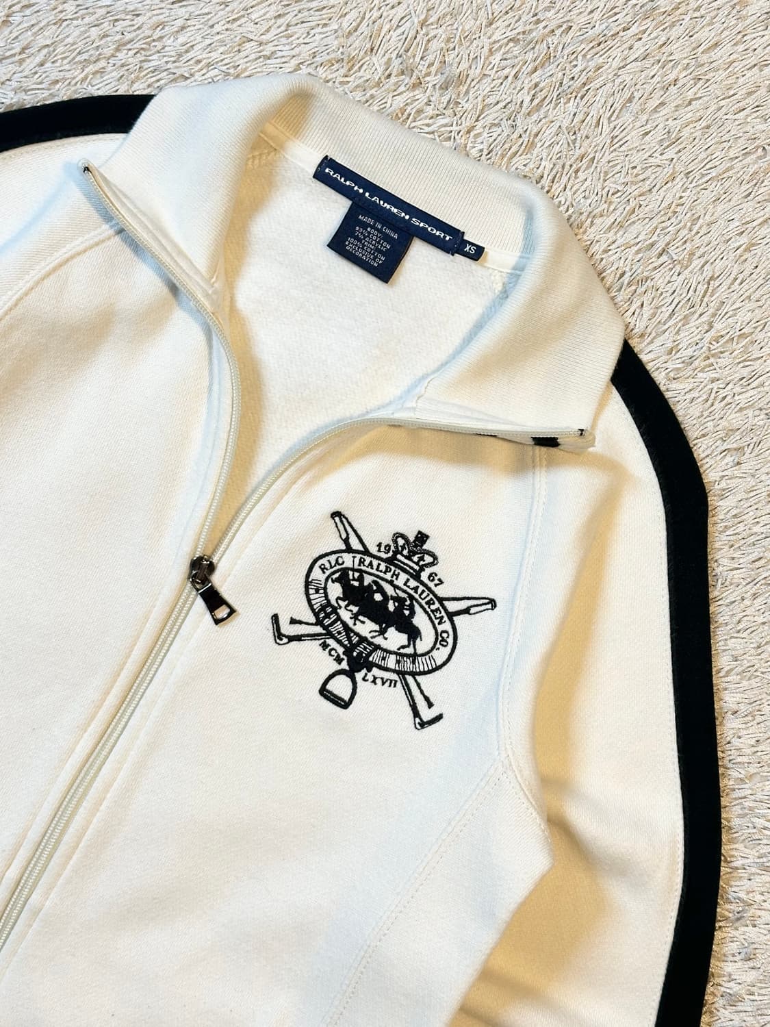 희귀) 폴로 스포츠 투웨이 사이드라인 자수로고 코튼 집업 자켓 상품이미지2
