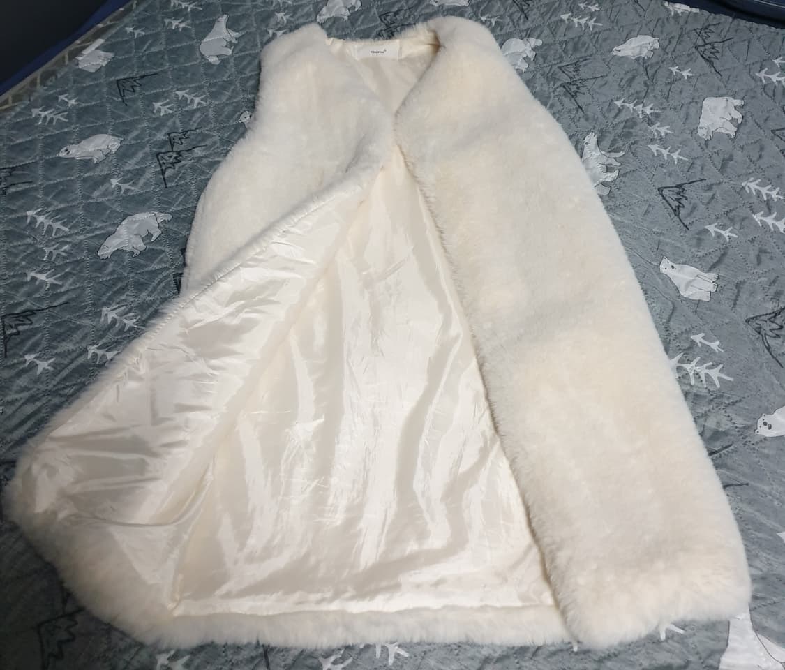 N.BY PLUS 브러쉬드 롱 조끼 자켓 (F) 상품이미지2