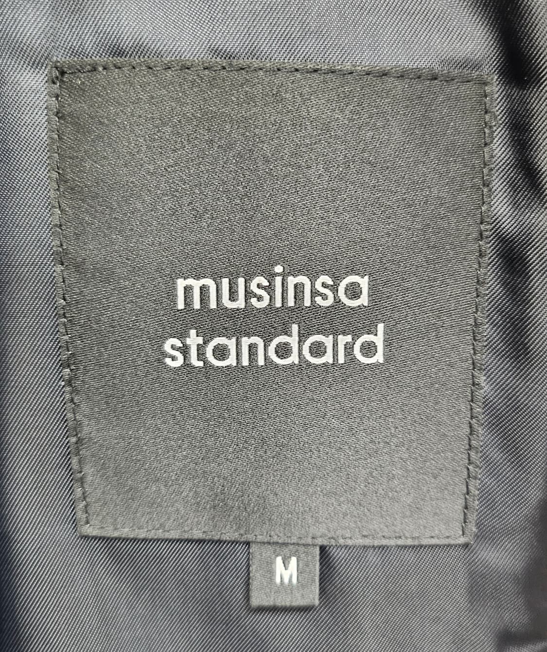 무신사 스탠다드 울 블렌드 24년 남성코트 M 오버핏 떡뽁이 XD56 상품이미지3