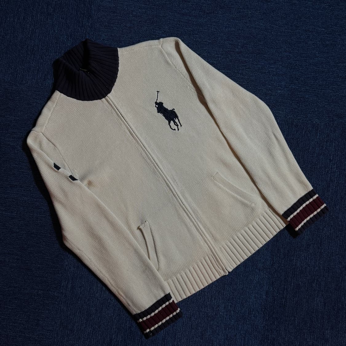 폴로 랄프로렌 빅포니 니트 집업 상품이미지1