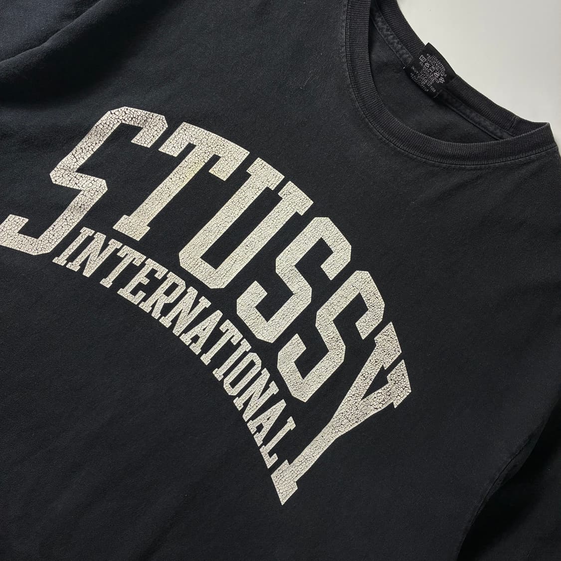 Stussy  스투시 인터내셔널 피그먼트 다이트 블랙 반팔 티셔츠 상품이미지3