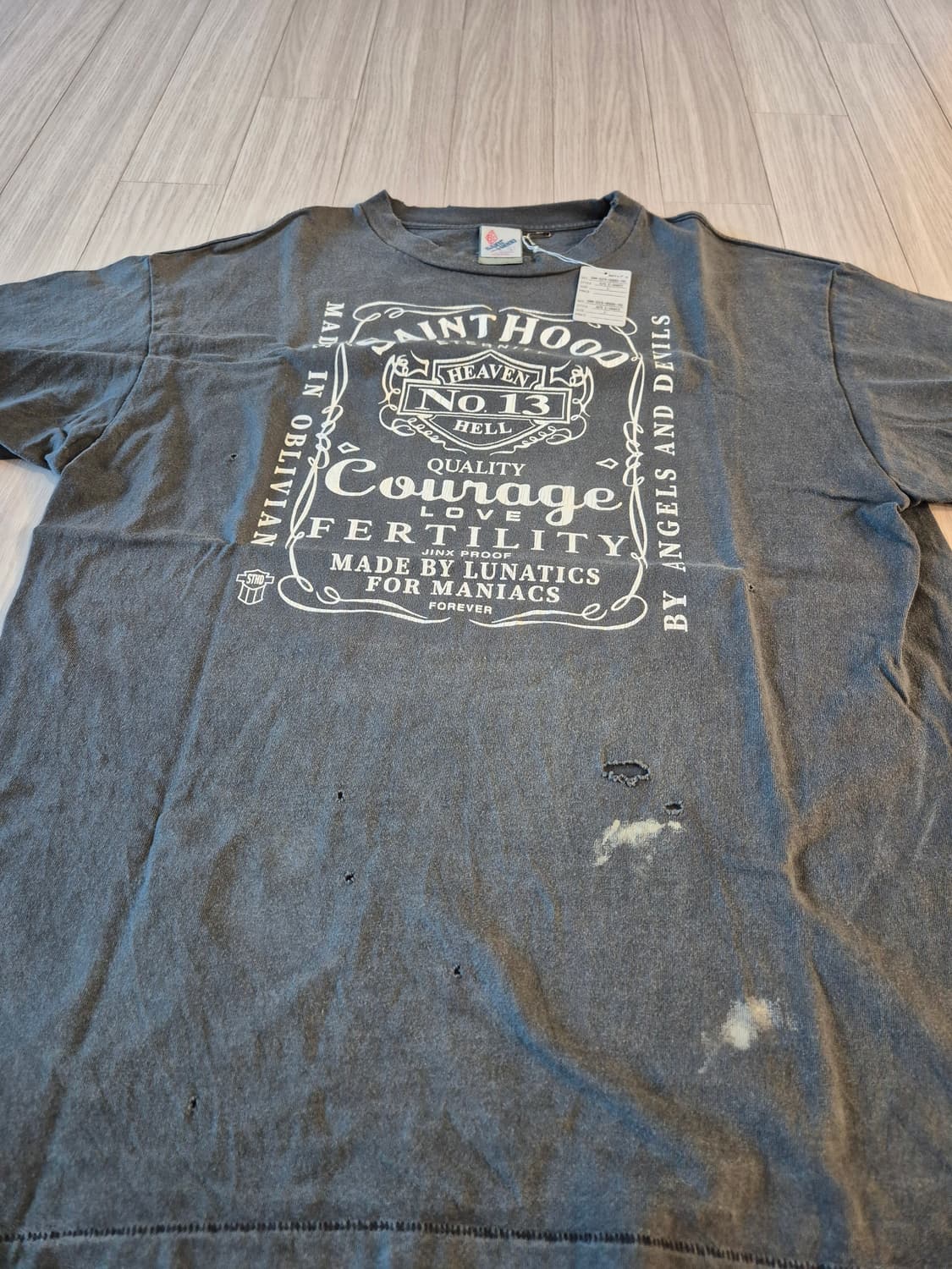 세인트미카엘 x 네이버후드 티셔츠 (L) 상품이미지3