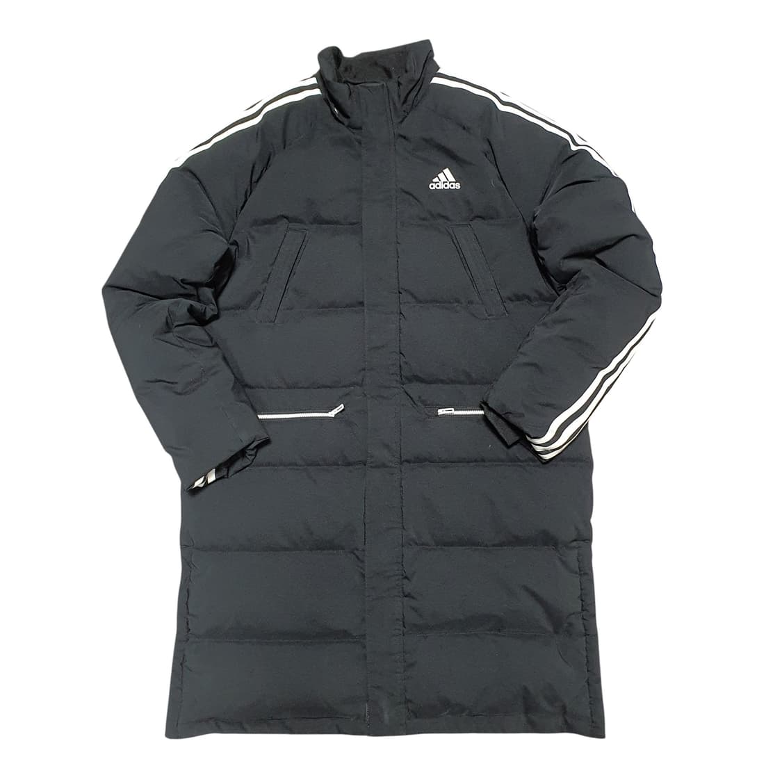 ✨ (바배) 아디다스 덕다운 빅로고 블랙 롱패딩 (160) 상품이미지2