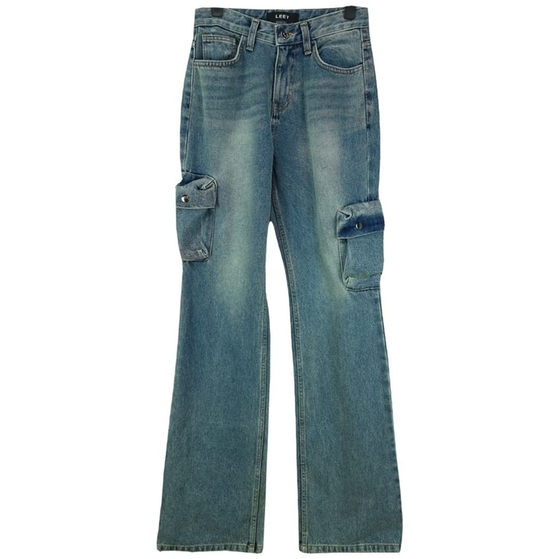 [엘이이와이](새상품) 멀티 포켓 카고 부츠컷 데님 팬츠 M18994 상품이미지3