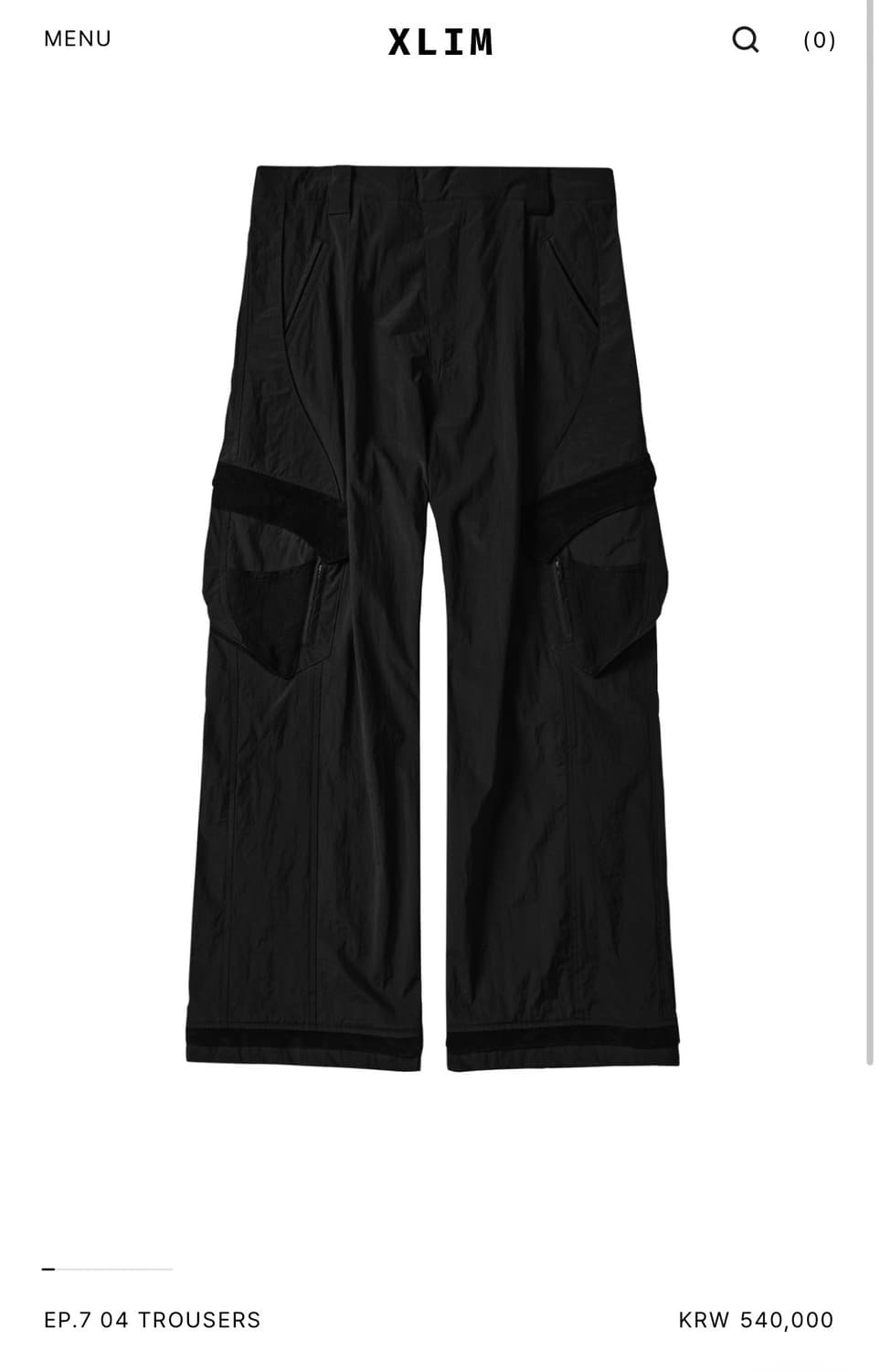 XLIM 엑슬림 EP.7 04 TROUSERS(공홈 품절) 상품이미지1