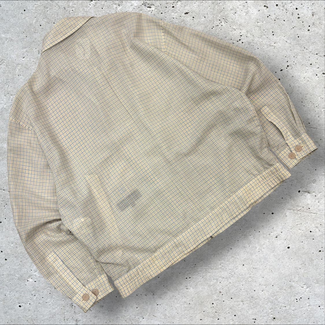 [100] 입생로랑 뿌르 옴므 린넨 체크 패턴 자켓 D826 상품이미지2