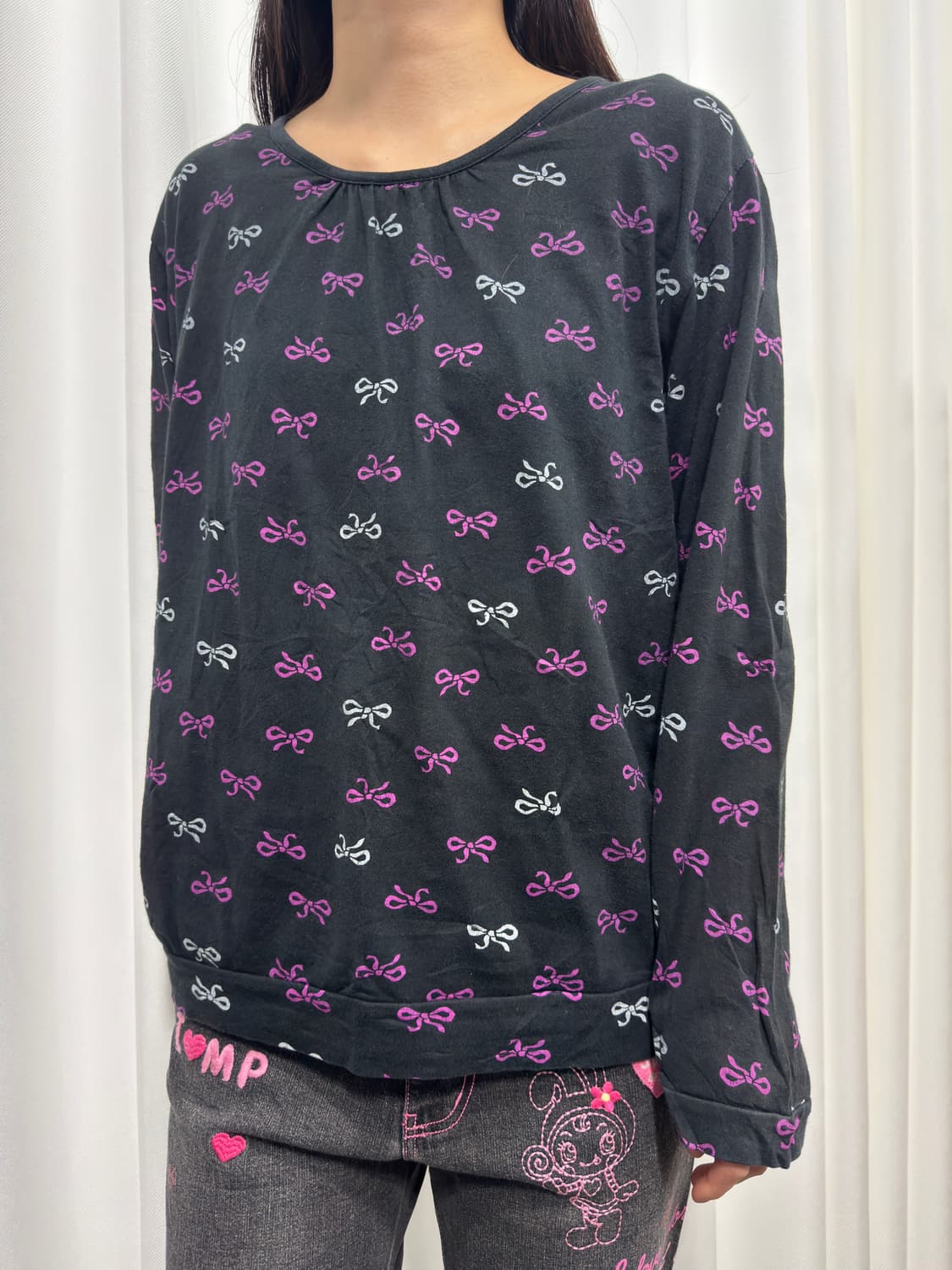 ribbon longsleeve 상품이미지2