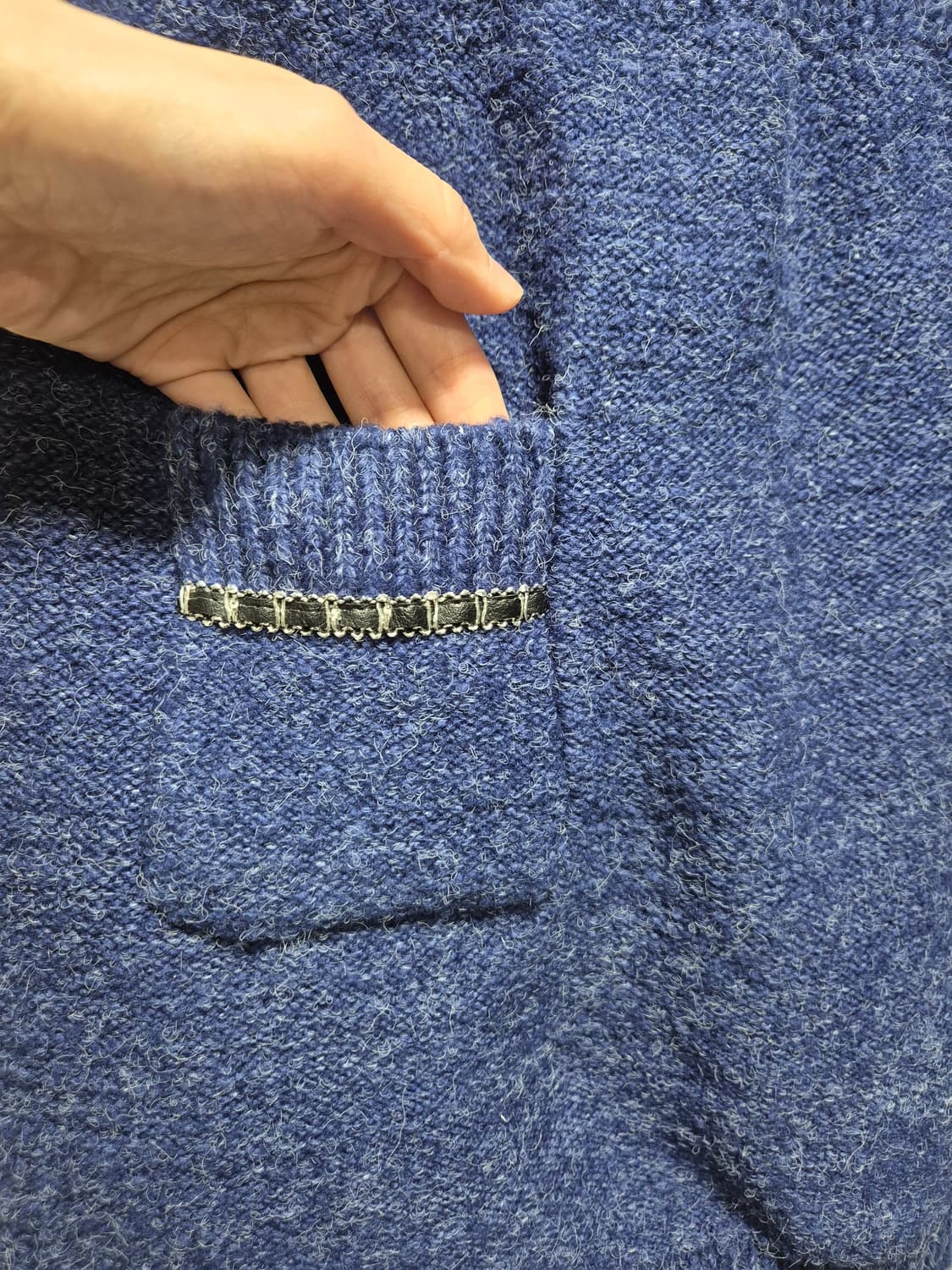 (세일)(새상품)vtg 네이비블루 가디건 스커트 셋업 상품이미지9