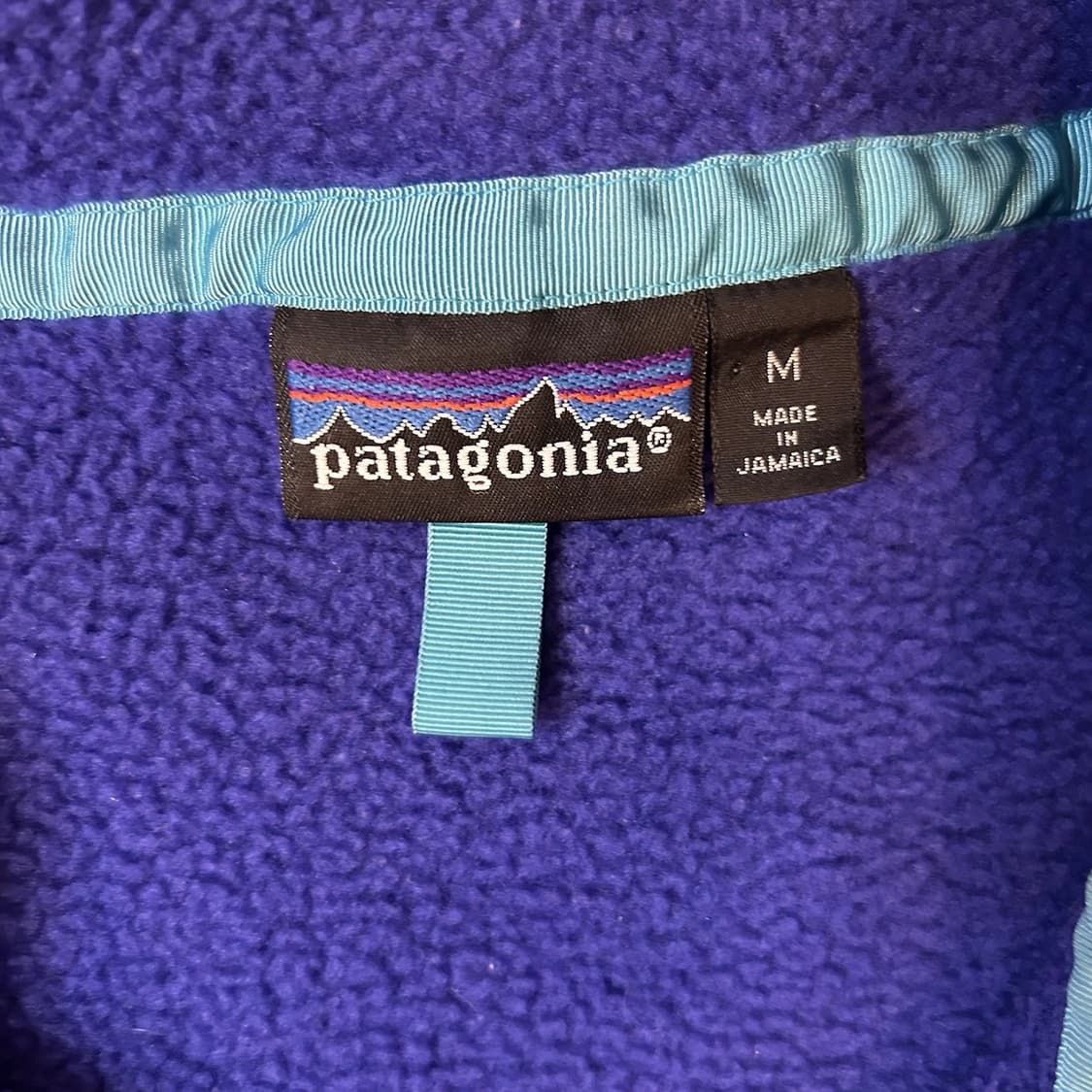 90s 파타고니아 신칠라 스냅-T 블루 자메이카 상품이미지4