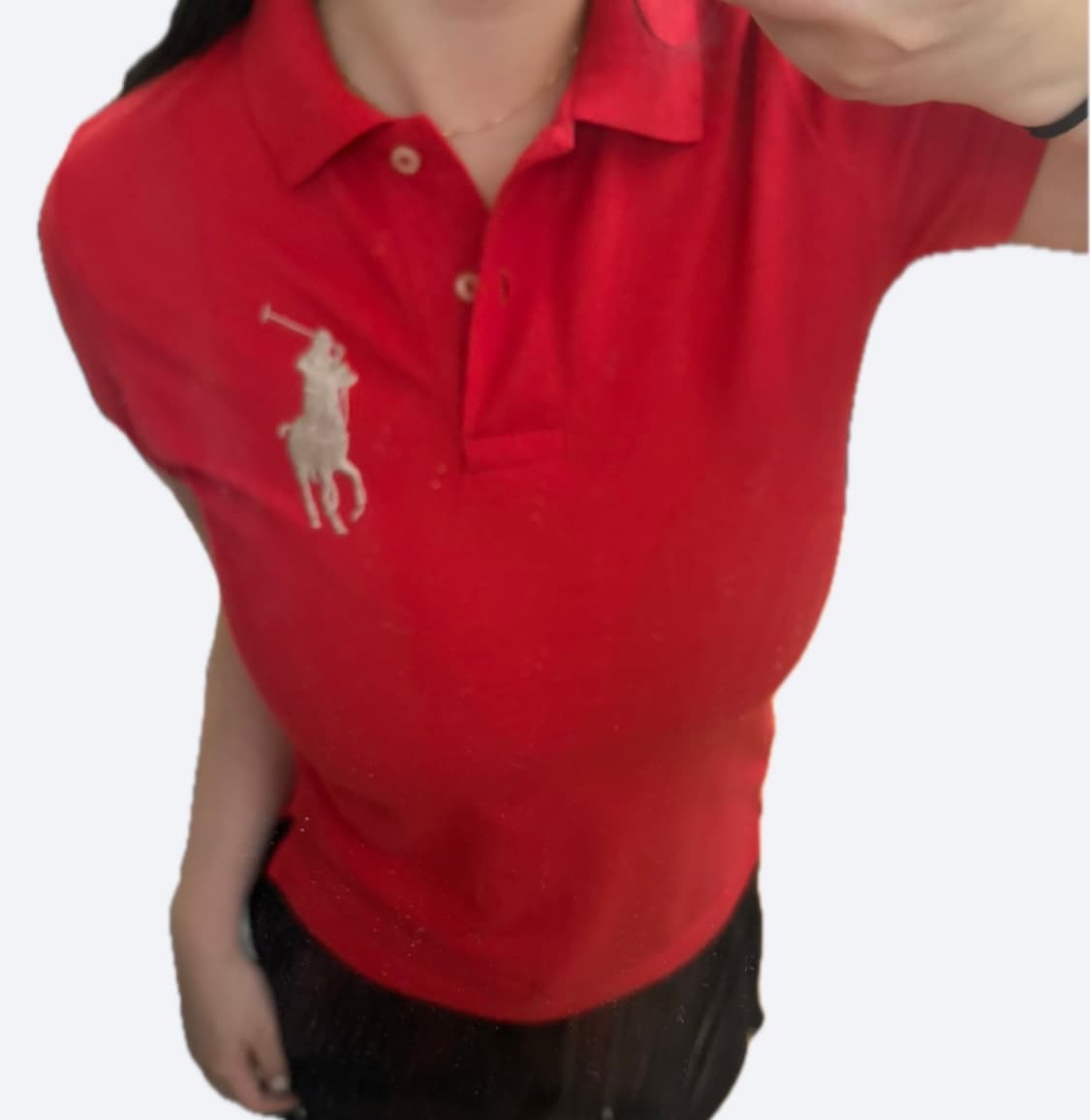 🔥폴로 랄프로렌 실버 빅포니 딱붙핏 레드 카라티 PK🔥 상품이미지2