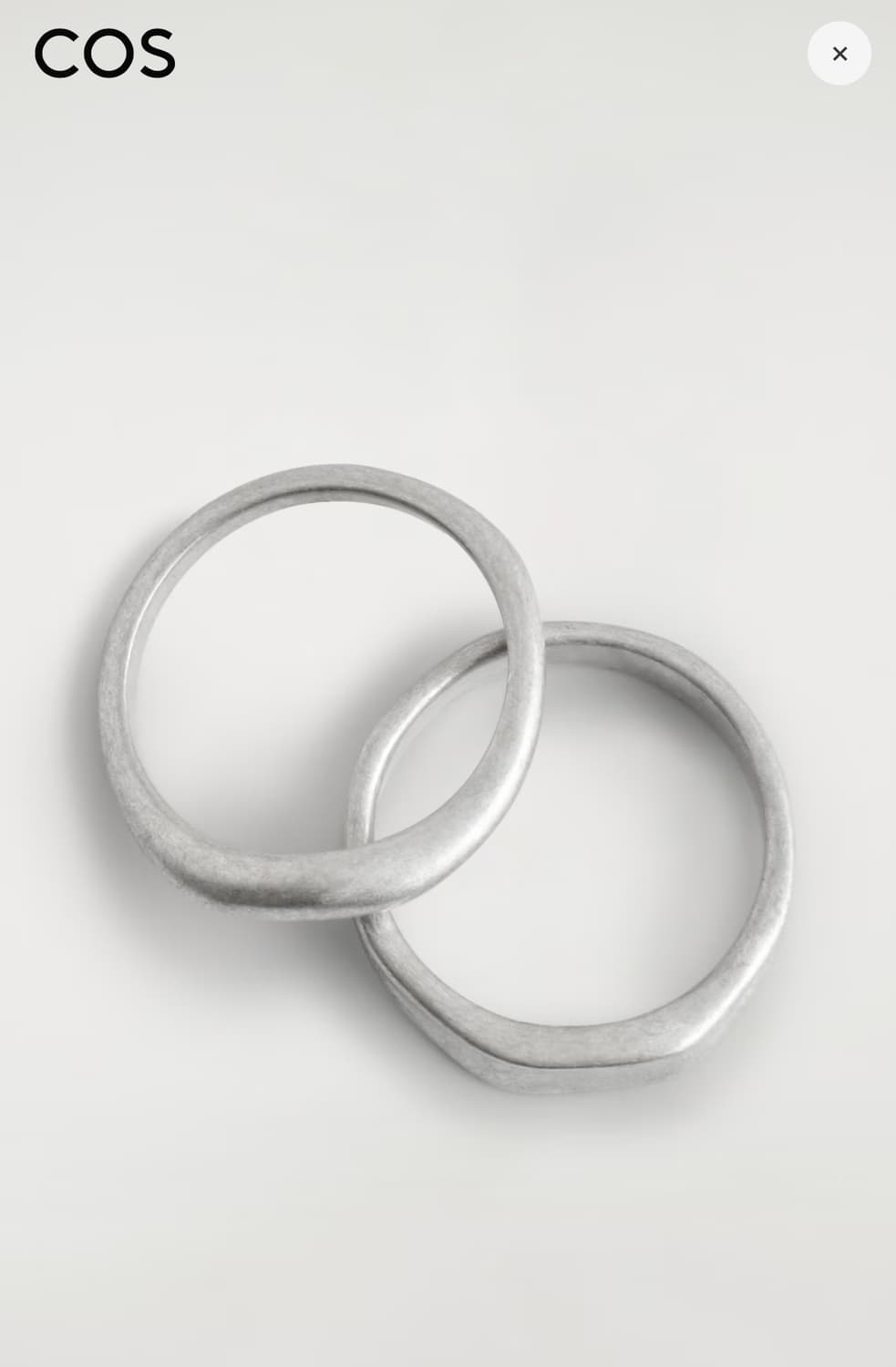 2pack hammered rings 상품이미지4