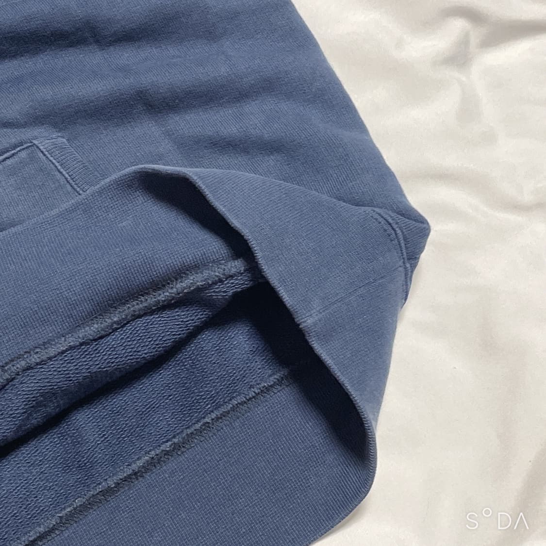 마르지엘라 엘보우패치 하프집업 맨투맨 네이비 상품이미지8