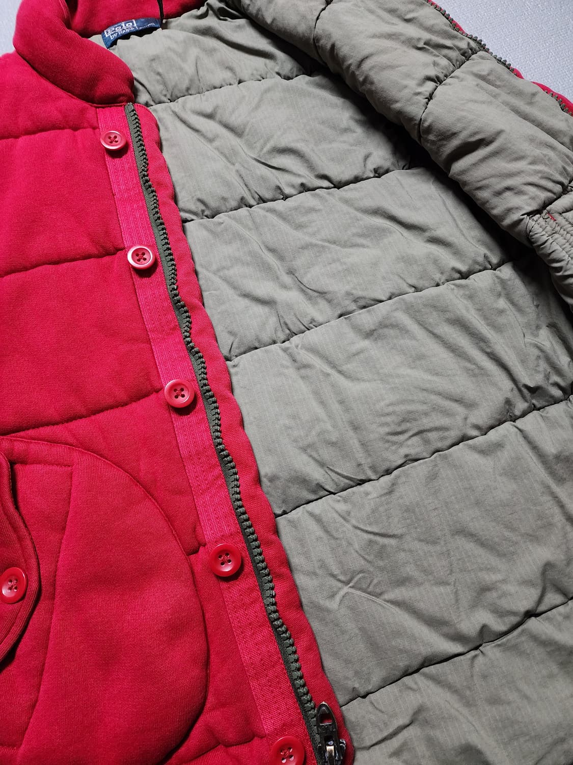 폴로 랄프로렌 레드 패딩 조끼 상품이미지7