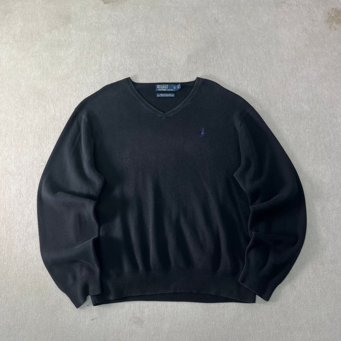 100 폴로랄프로렌 피마코튼 브이넥니트  상품이미지1