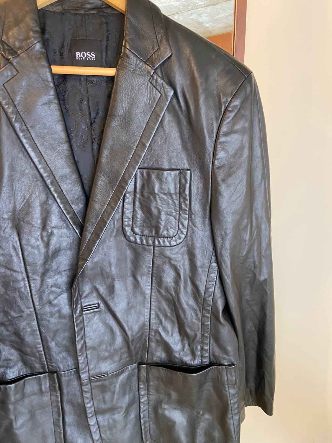 명품 hugo boss 휴고보스 양가죽 블레이저 상품이미지5