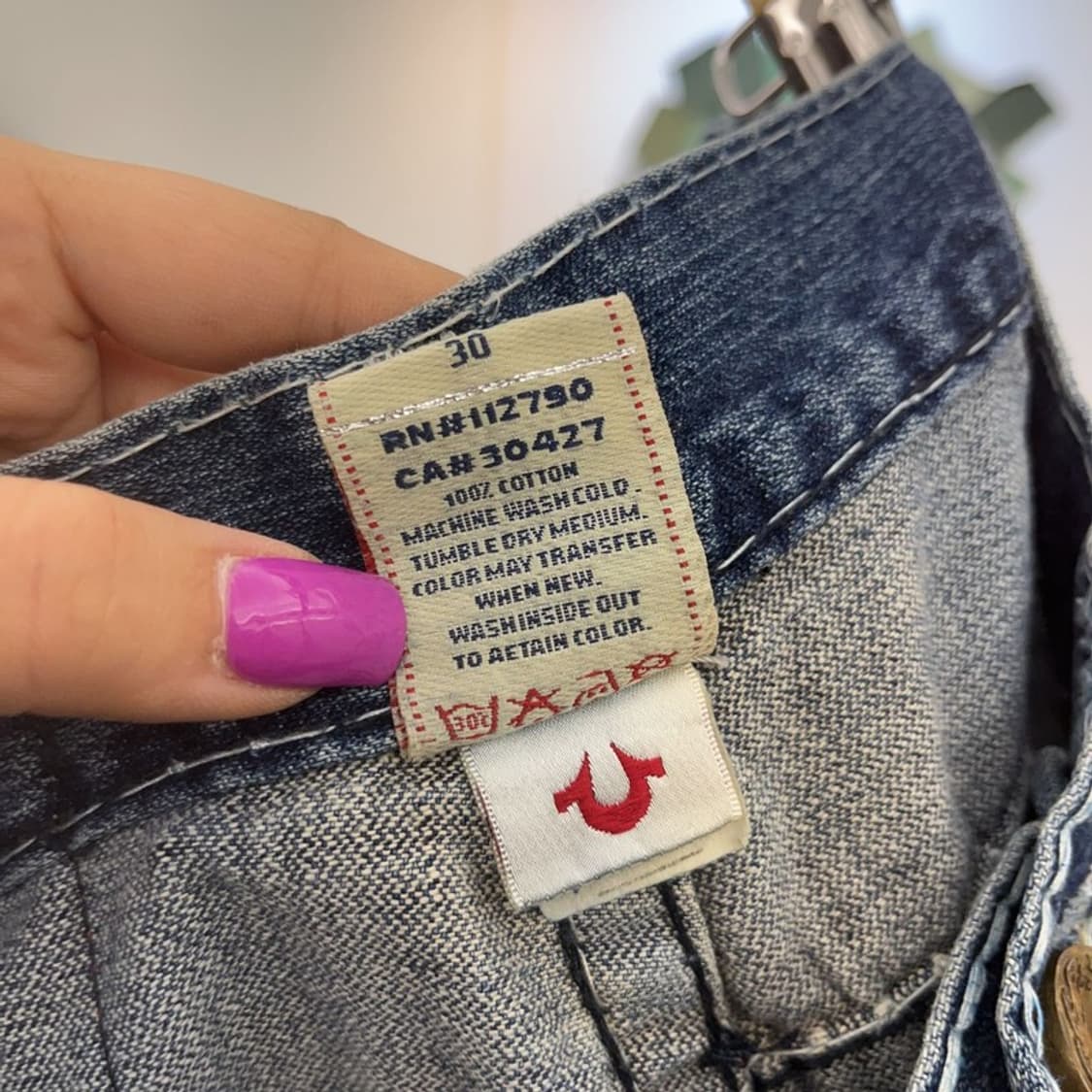 트루릴리젼 빌리슈퍼티 디스트로이드 포켓 데님팬츠 30인치 C07077 상품이미지7