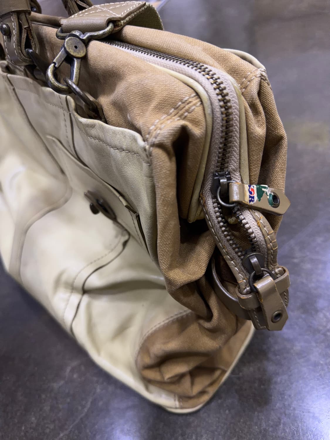 AXE Iketei 실링백 레더 보스턴 토트백 크로스 멀티포켓 가방 상품이미지5