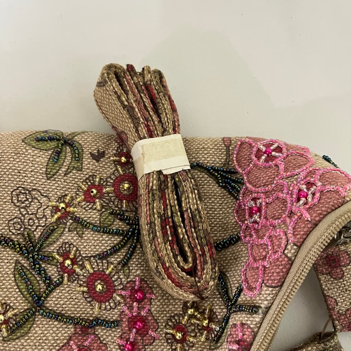 [JPN] 빈티지 재팬 핸드메이드 비즈 토트백 상품이미지4