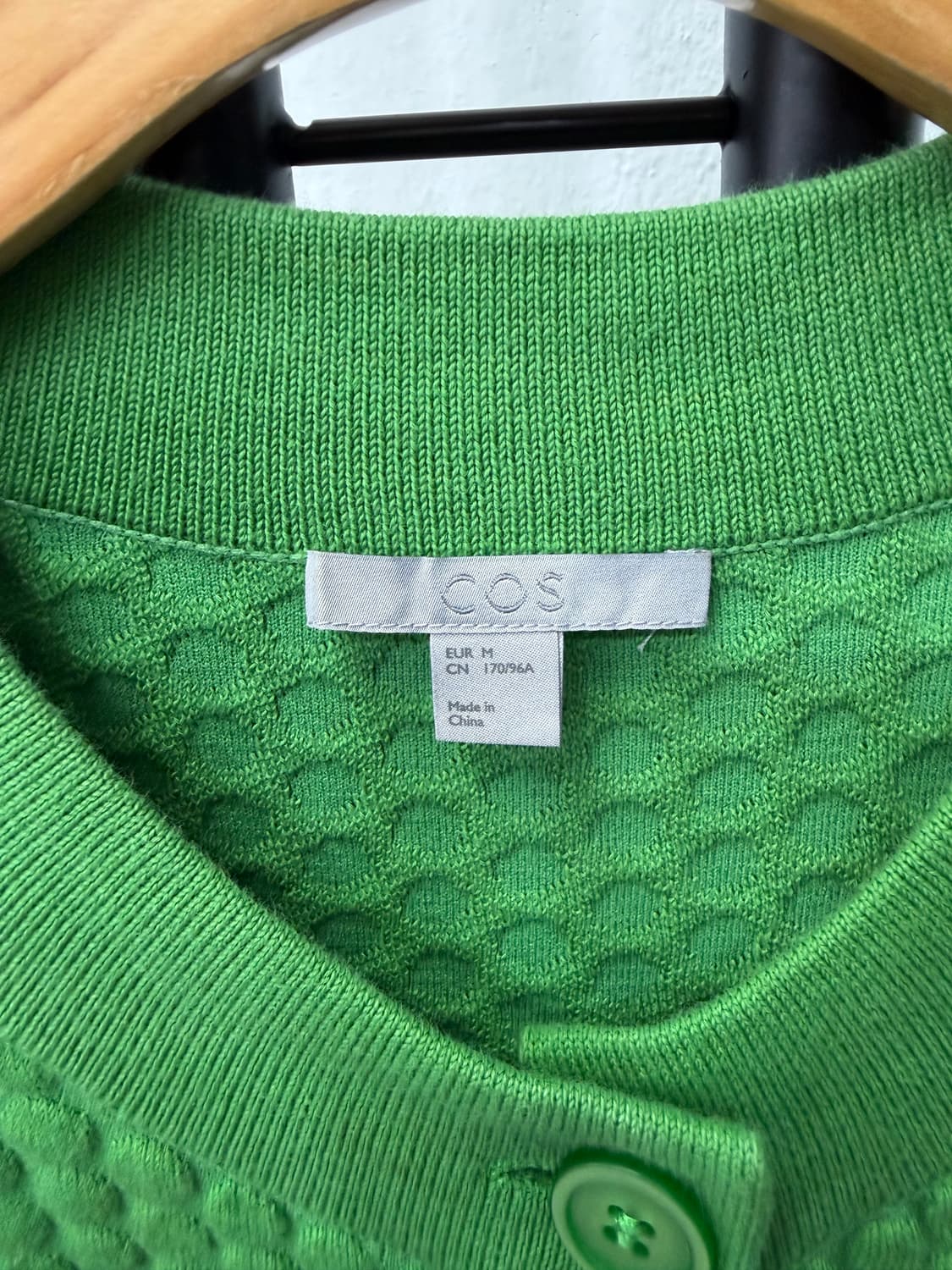 정품) COS 코스 여성 그린 니트 가디건 M 상품이미지6