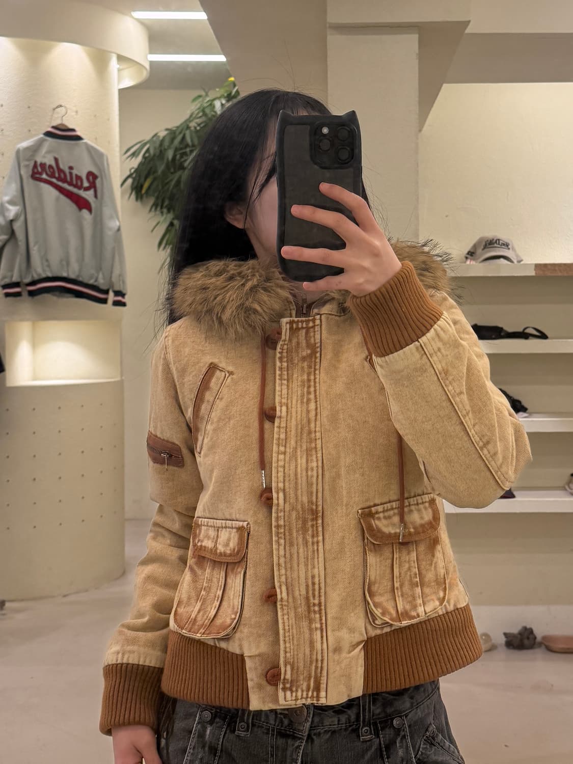  Y2K 빈티지 울프죠 크롭 자켓 U23 상품이미지1