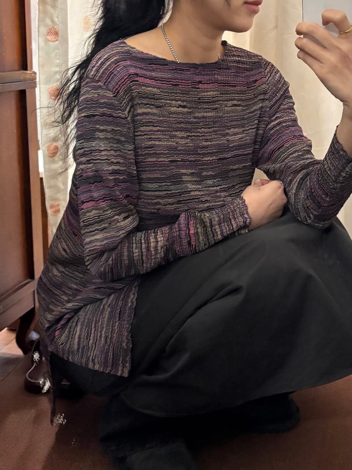 Japanese vintage striped T-shirt 상품이미지1