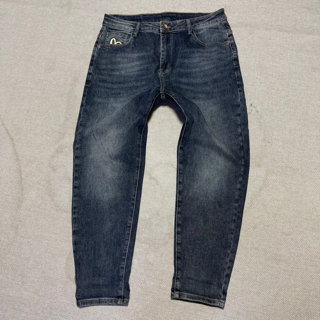 에비수 로고 데님 팬츠 상품이미지1