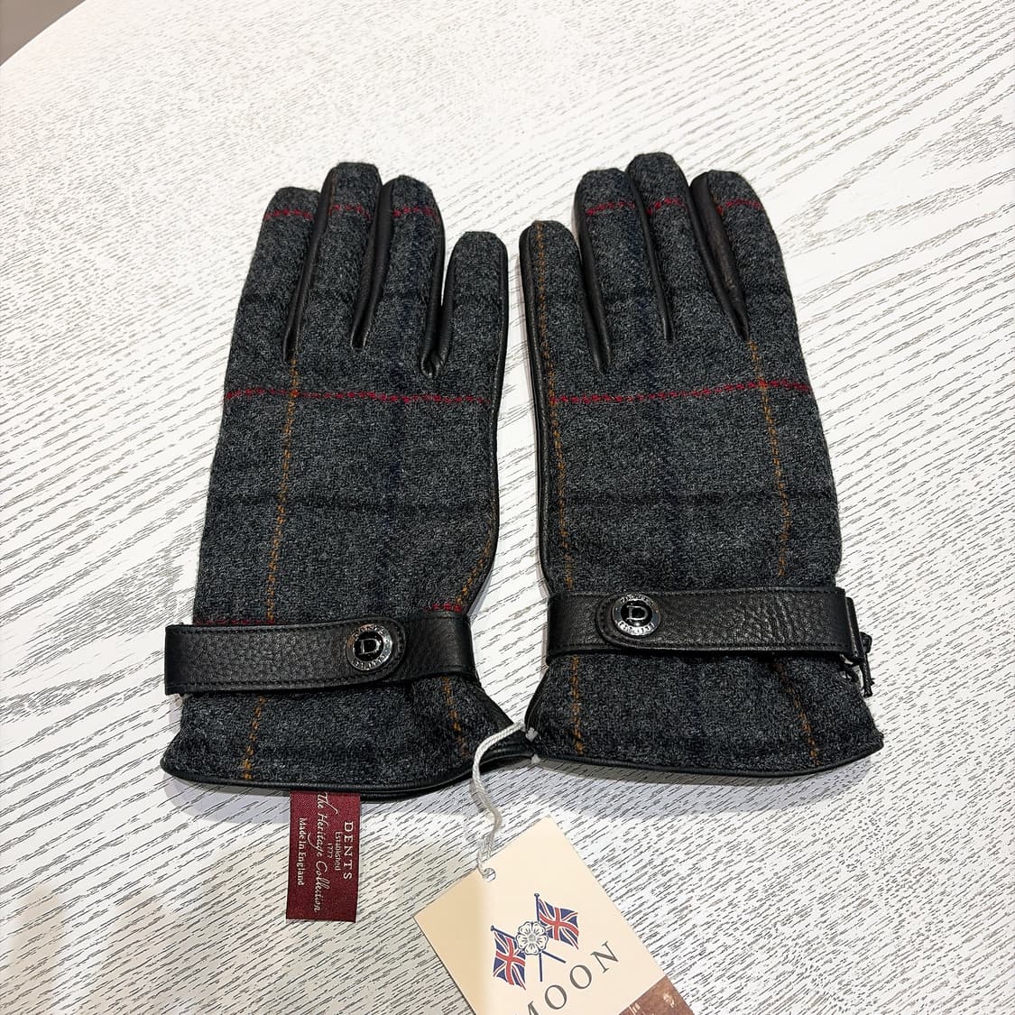 (정품/새상품) 덴츠 공용 사슴가죽 캐시미어 장갑 블랙/네이비/브라운 상품이미지2