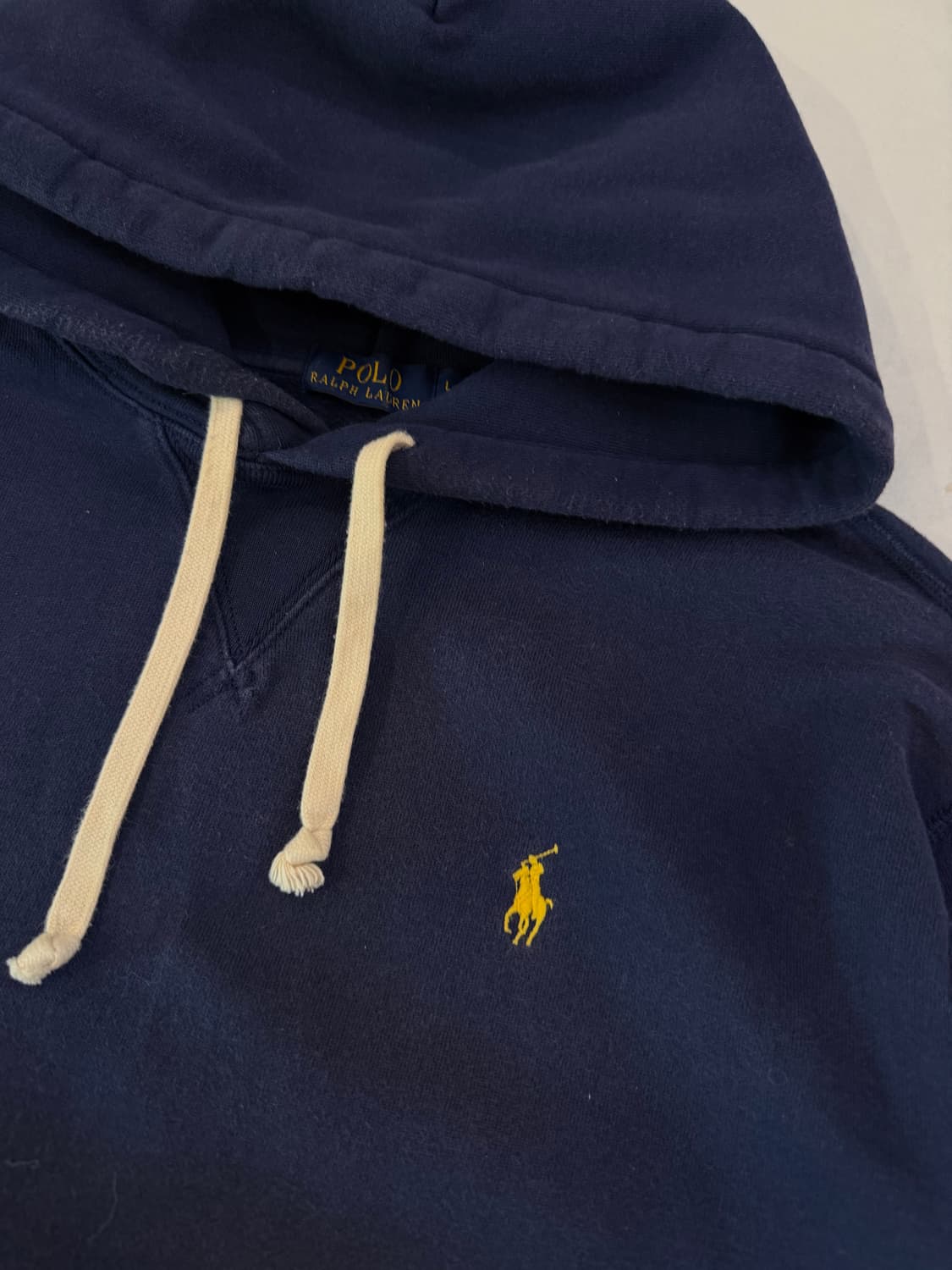 큐알) 폴로 랄프로렌 포니로고 후드티 네이비 상품이미지2