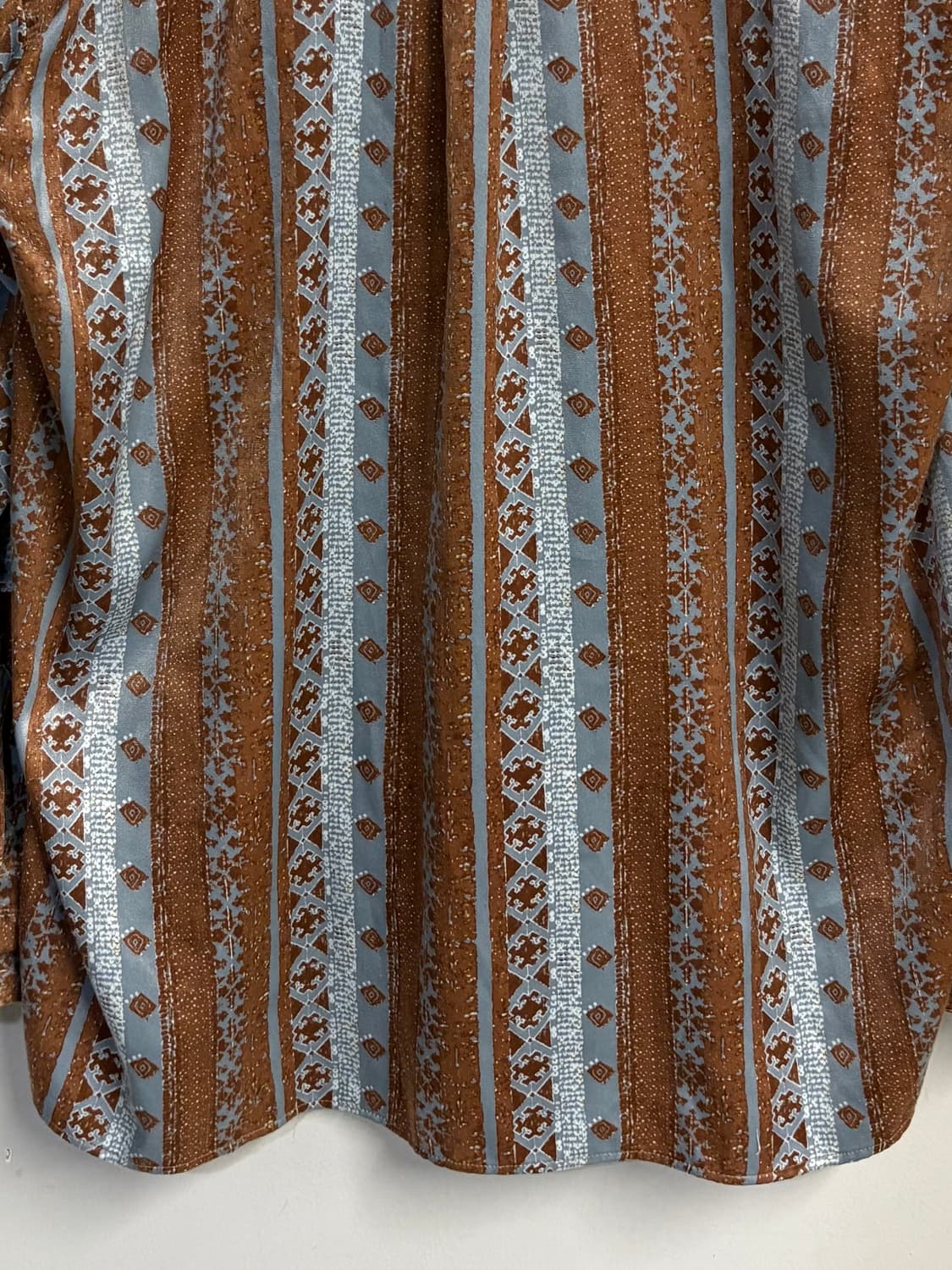HARE pattern shirt brown/blue  상품이미지6