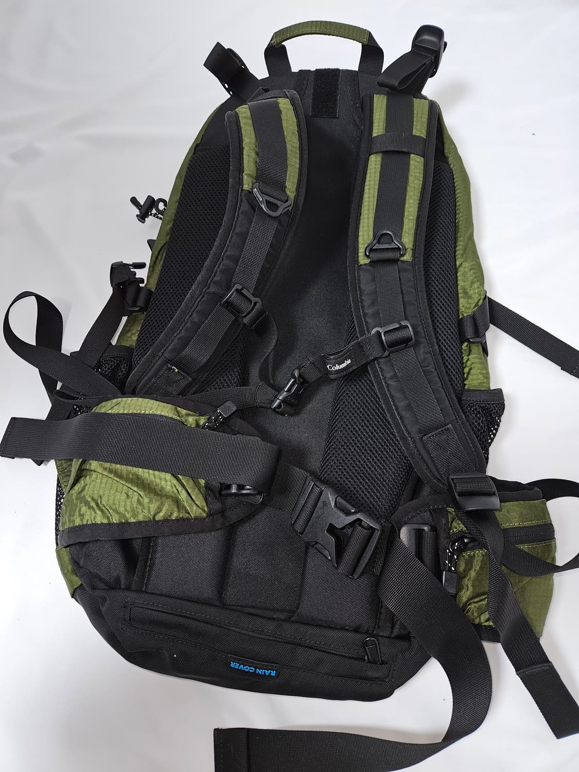 컬럼비아 콜롬비아 올리브그린 트레일 백팩 가방 고프코어 33L 레인커버 상품이미지5