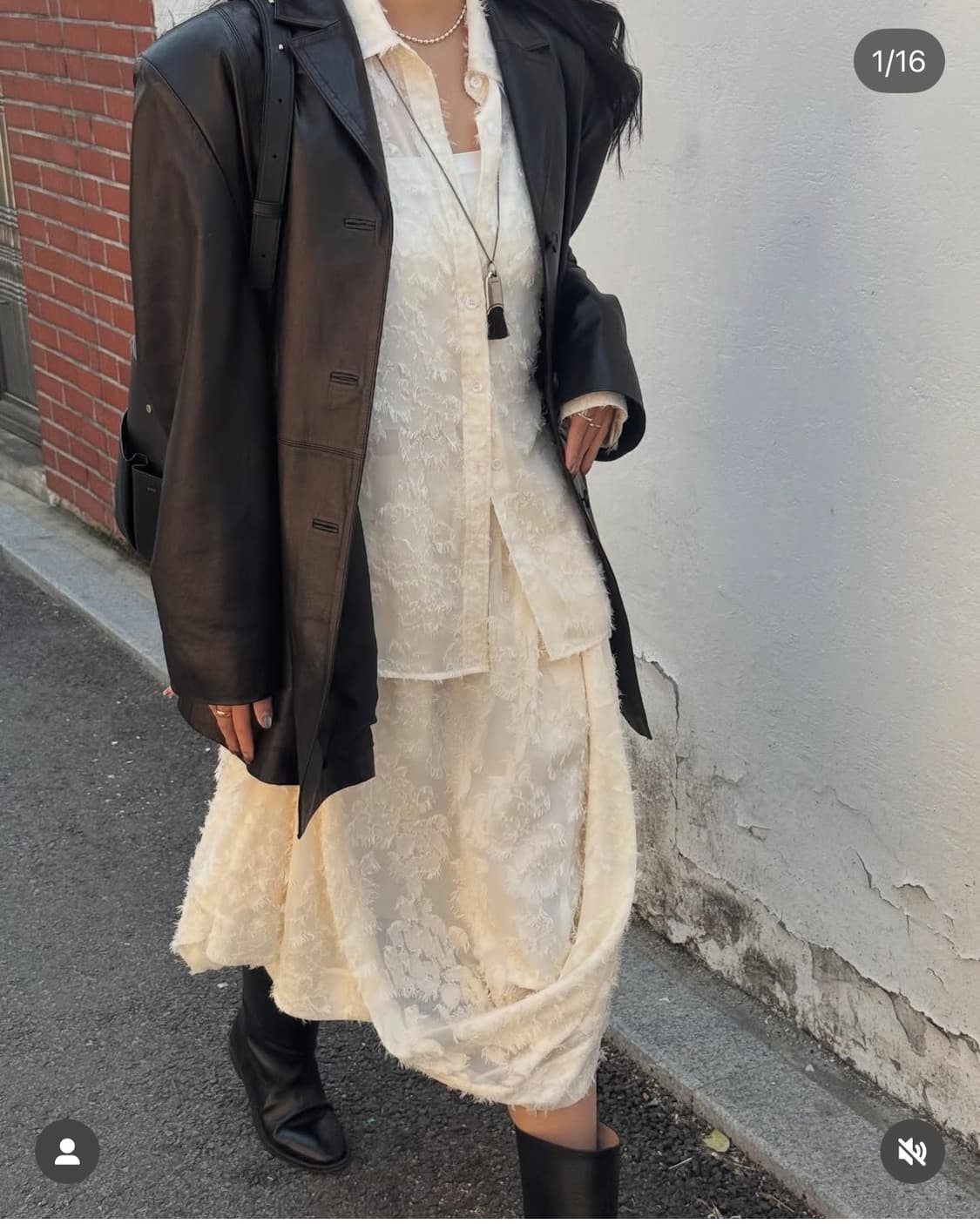 에핑글러 sheer jacquard shirt, skirt 셋업 상품이미지3