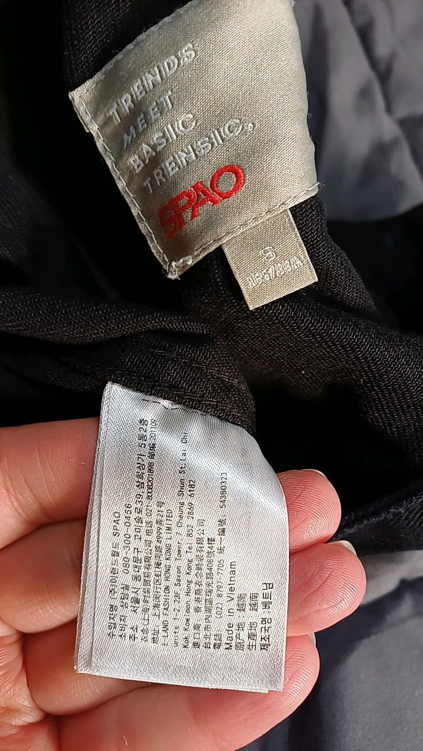 스파오 오버핏 블랙데님자켓 S 여성55 가슴54 기장62

 상품이미지4