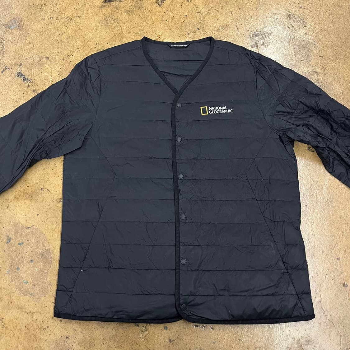 [정품/L] 내셔널지오그래픽 블랙 패딩 자켓 b10 상품이미지3