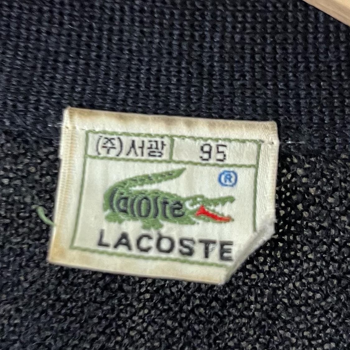 라코스테 블랙 브이넥 울 가디건 상품이미지6