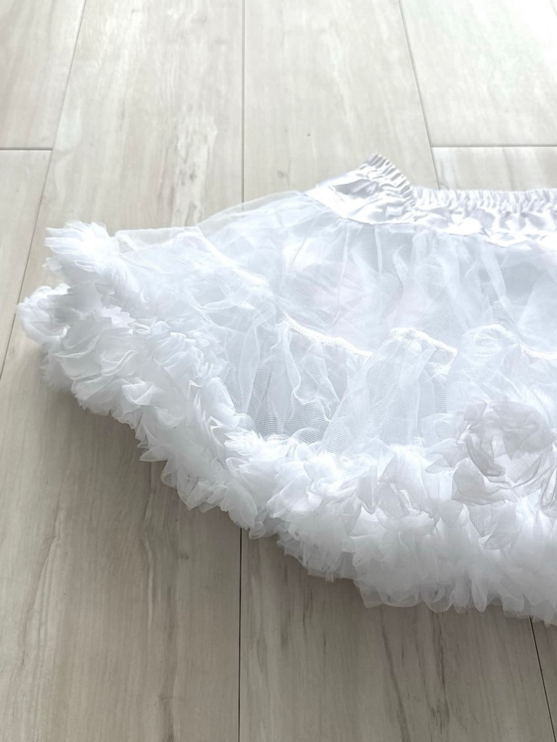White Balletcore Tutu Mini Skirt 상품이미지2