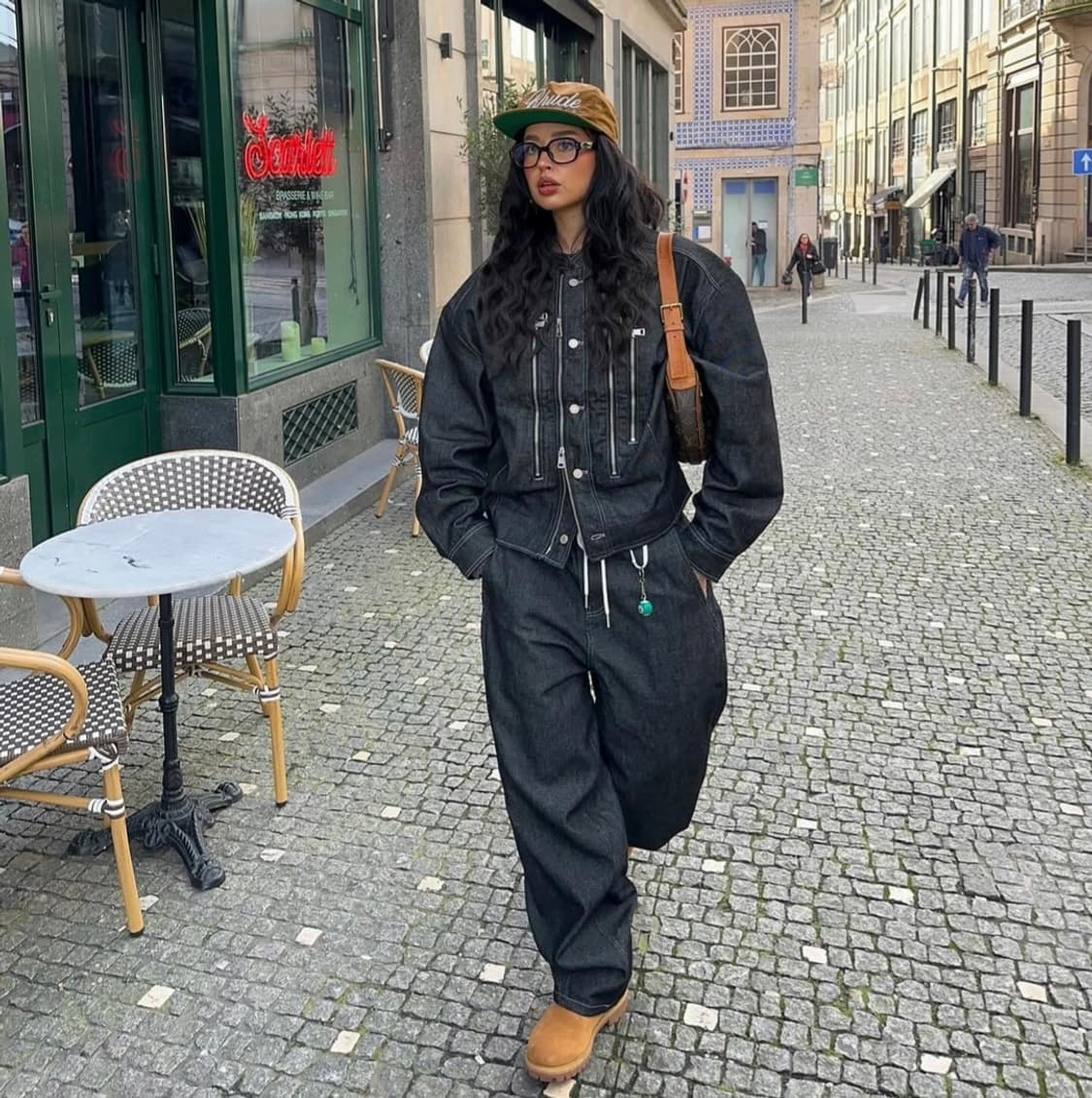 매스노운 하이넥 바이커 데님 자켓 상품이미지2