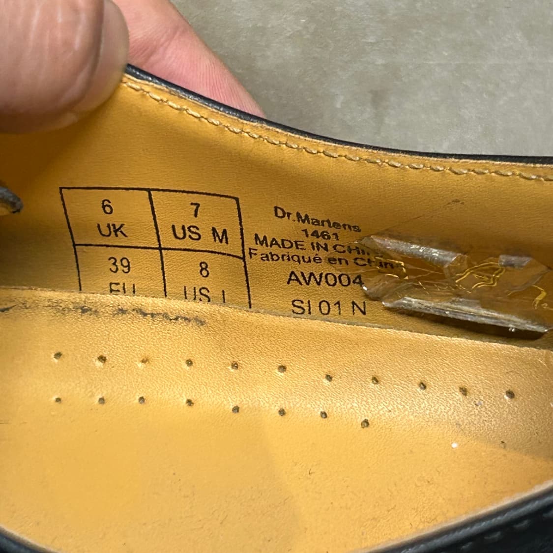 닥터마틴 1461 3홀 나파 블랙 (UK6 / 250 상품이미지9