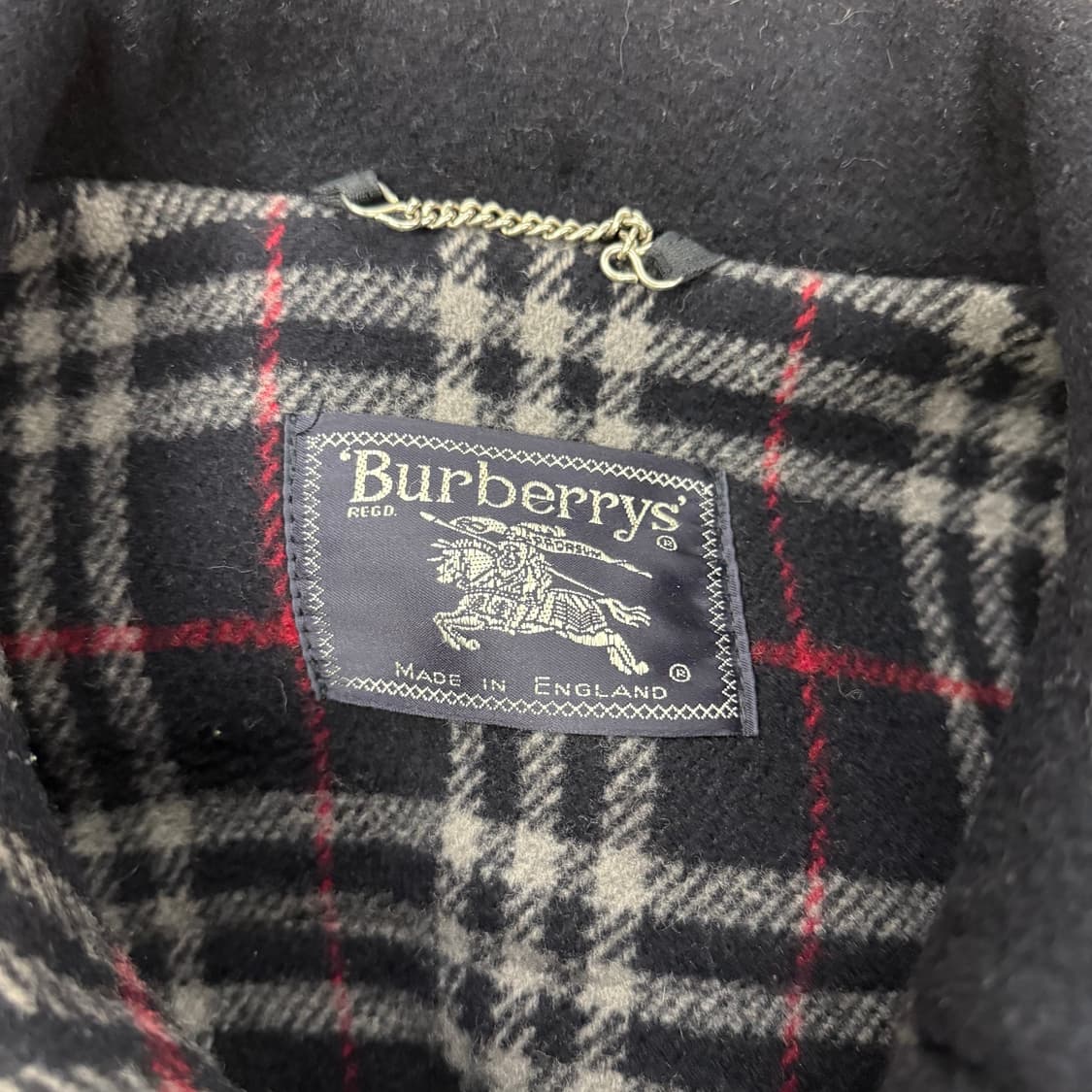 버버리 네이비 떡볶이 코트  상품이미지5