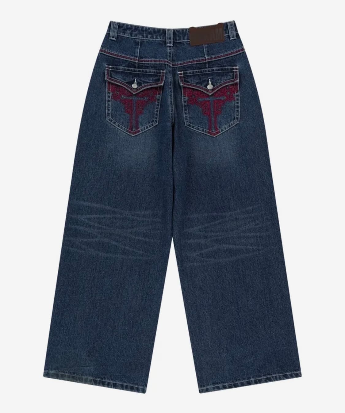 CROS2 Washed Denim Pants (Blue) 상품이미지3