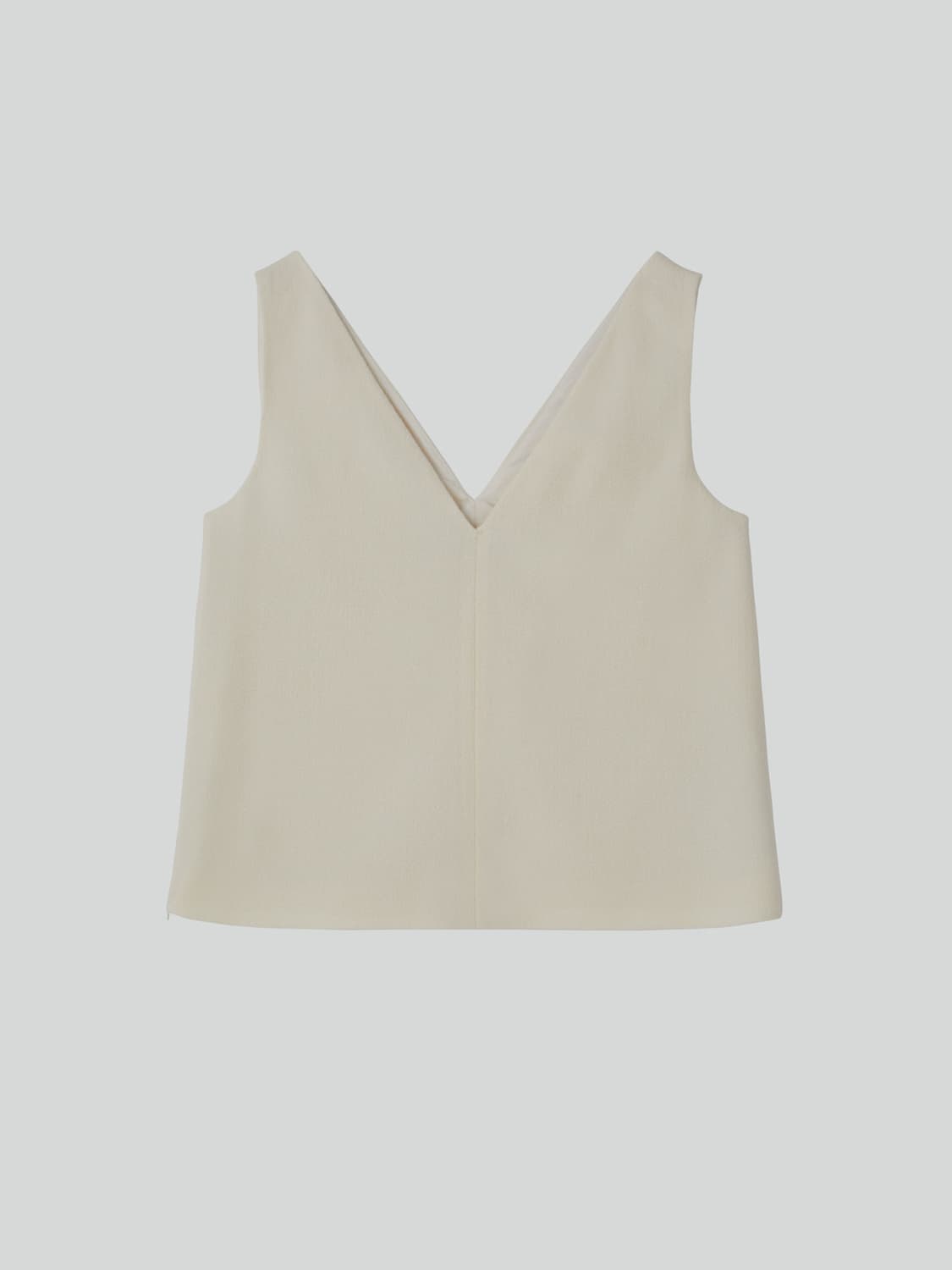 렉토 RECTO 울 트위드 브이넥 탑 아이보리 상품이미지7