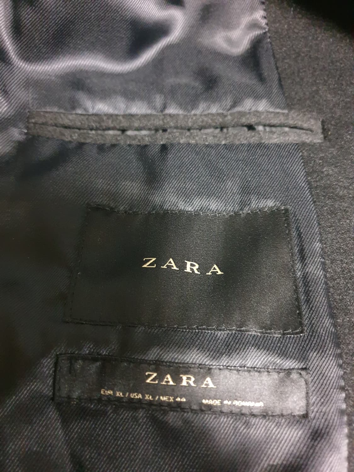 자라 메이드 인 루마니아 비스코스 롱코트 (XL) 상품이미지3