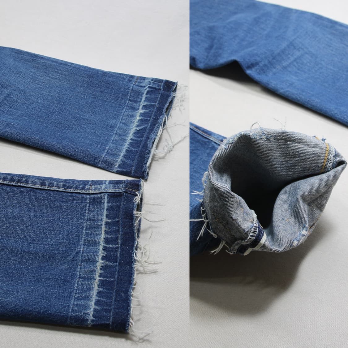 (착용컷) 80's BIG JOHN 셀비지 커팅 진 (32.5) 상품이미지10