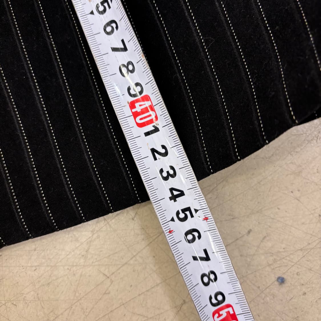 크롭 스트라이프 원버튼 블레이저 상품이미지4