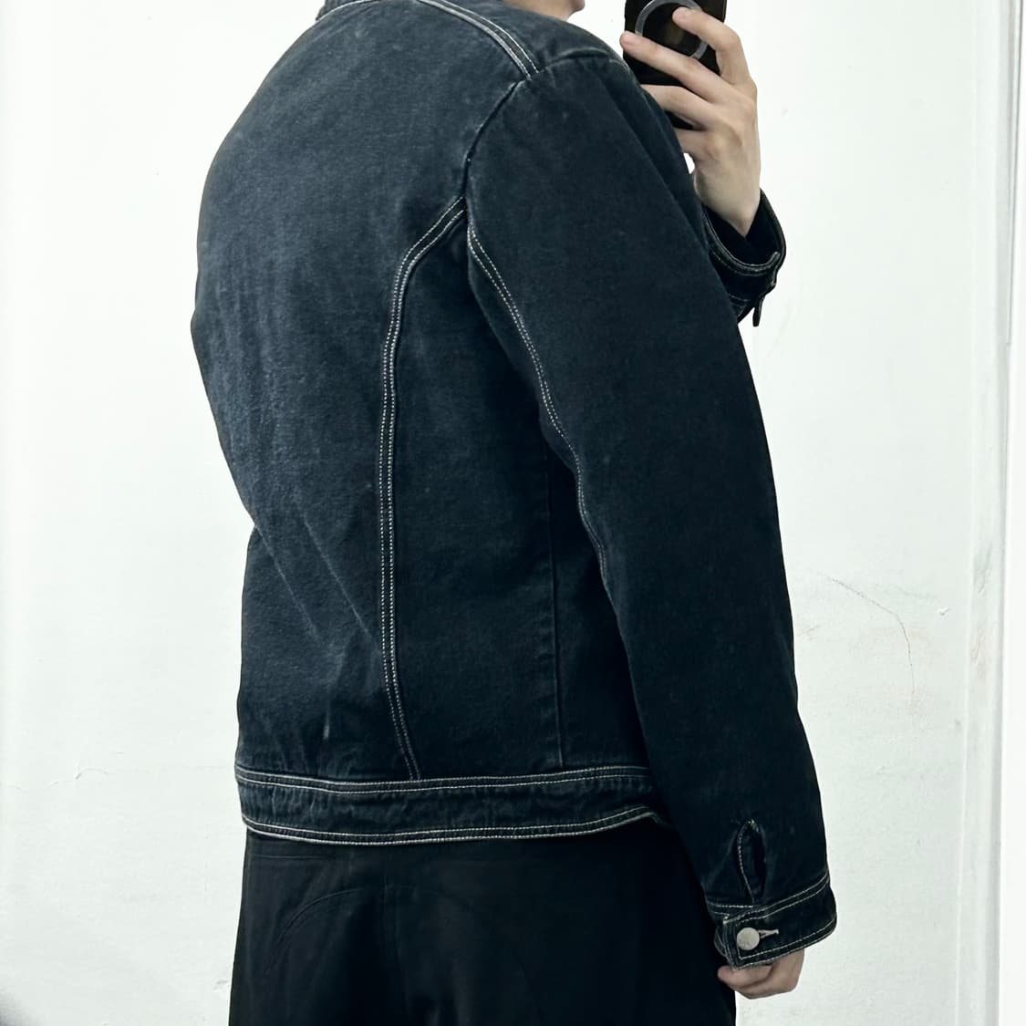 캘빈클라인 쉐르파 데님 바이커 자켓 상품이미지3