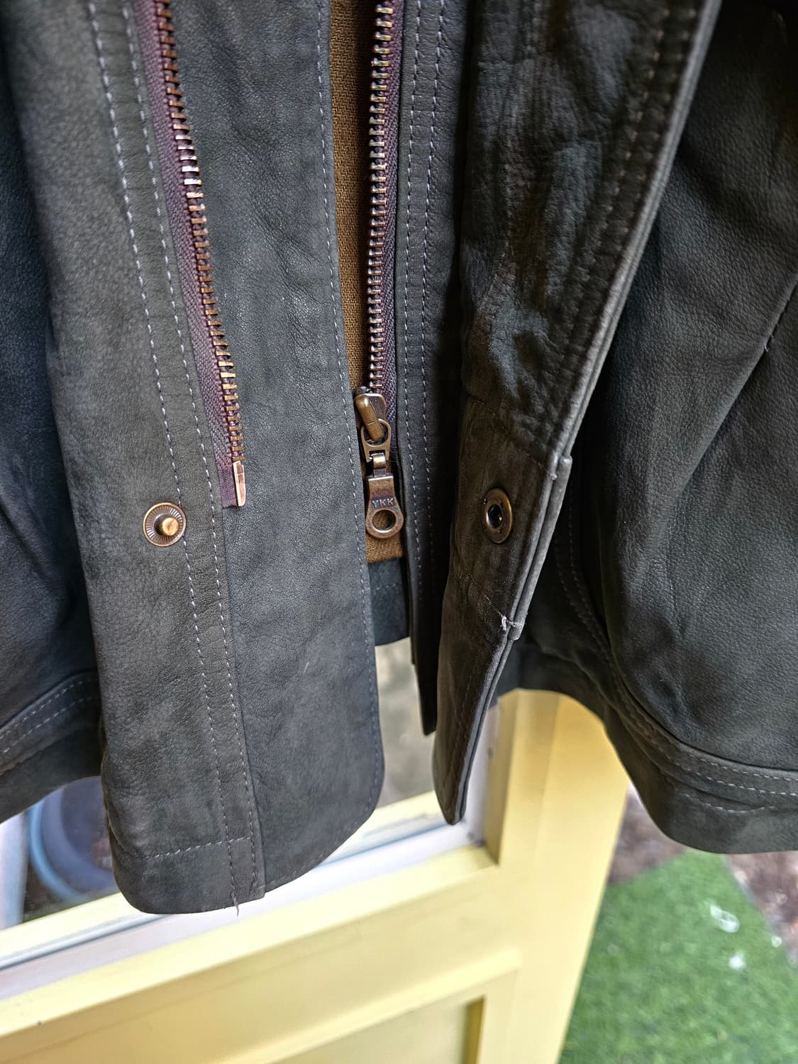 Schiattis Italy 카키 램스킨 필드자켓 상품이미지7