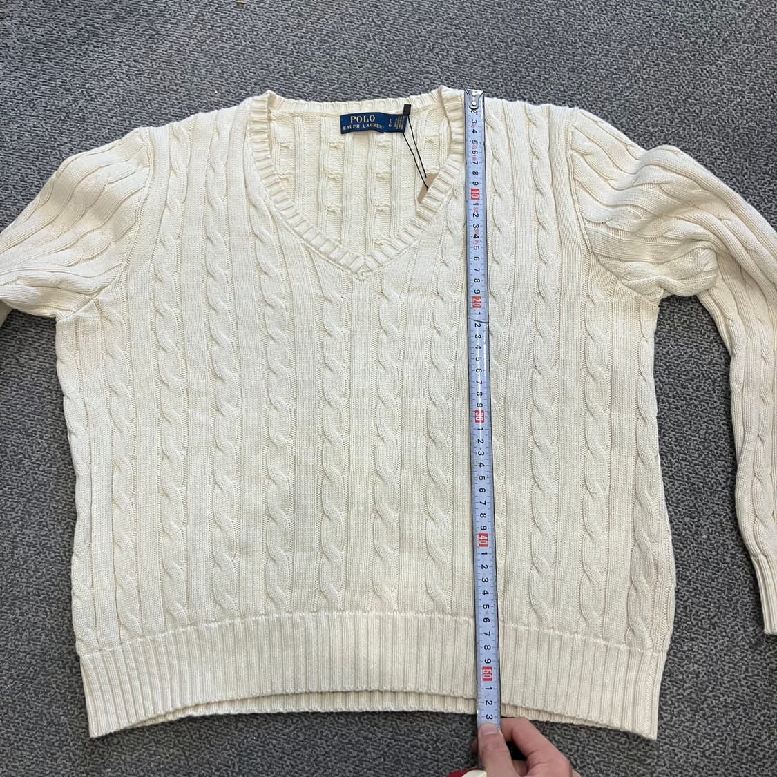 558 폴로 브이넥 꽈배기 니트 상품이미지6