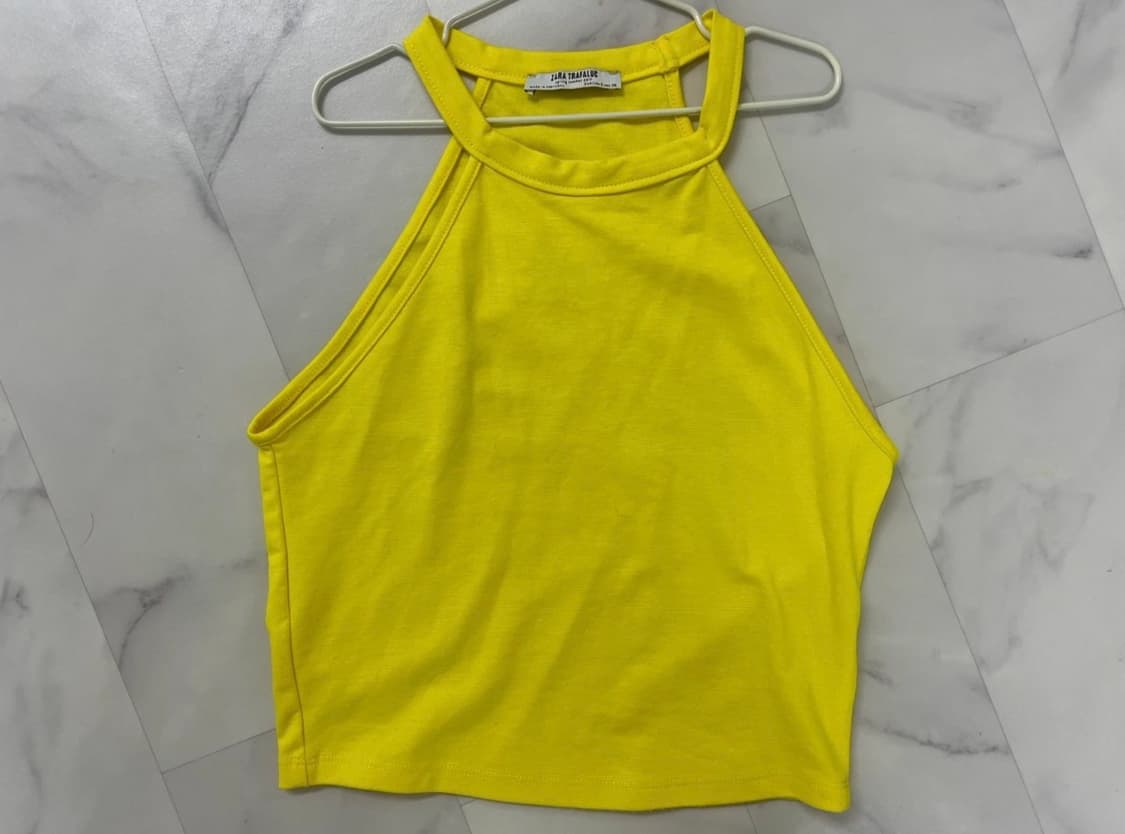 Zara 홀터넥 크롭 상품이미지1