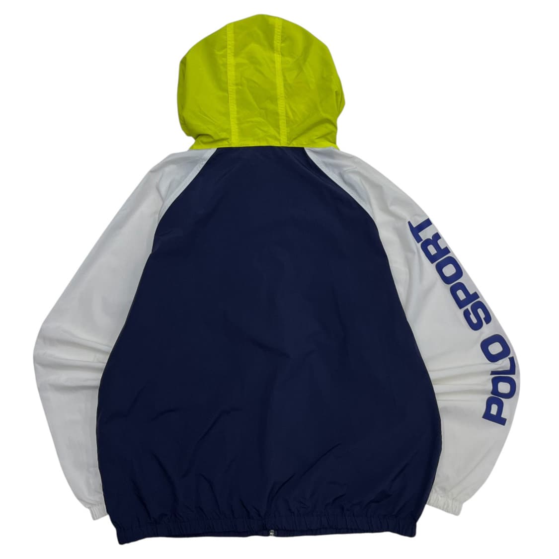 폴로 랄프로렌 스포츠 네온 배색 네이비 후드 바람막이 M 상품이미지3