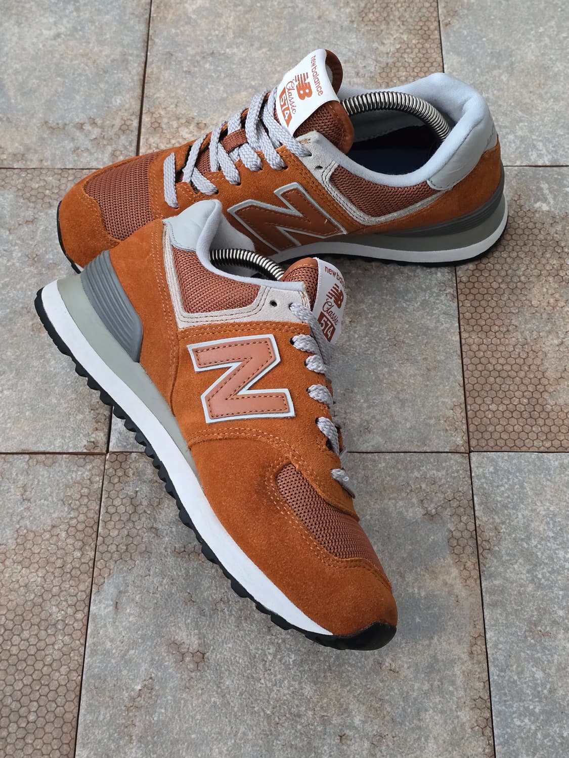 (240)뉴발란스 574 오렌지 상품이미지4